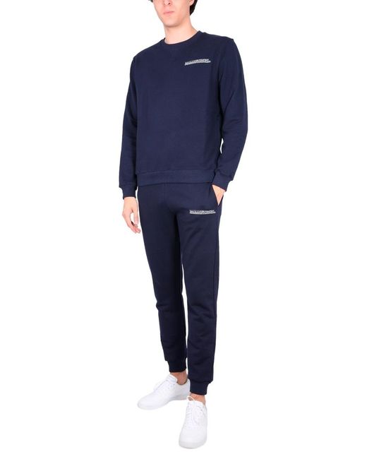 Ballantyne Blue Logo-Printed Crewneck Sweatshirt for men
