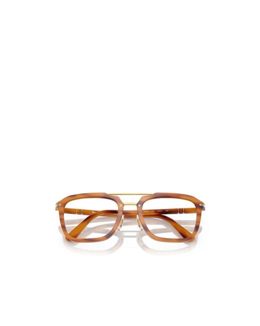 Persol White Full-Frame Plain Mirror for men