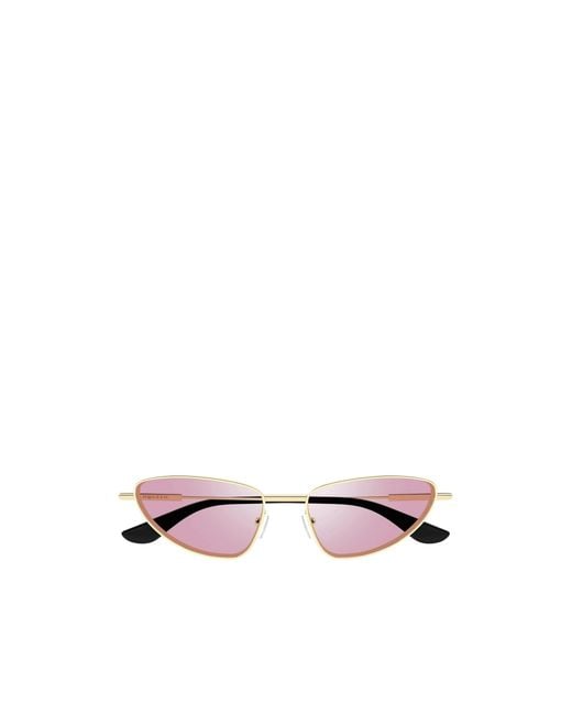 McQueen White Eyewear Cat-Eye Frame Sunglasses