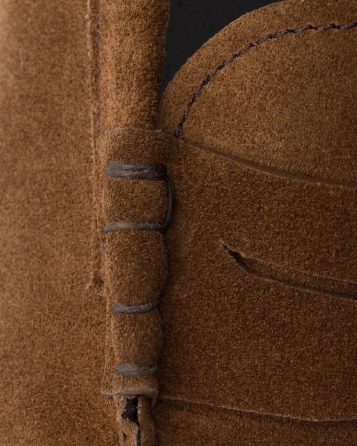 Prada Brown Formale Penny Loafers for men