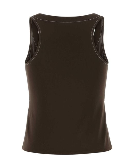 Tory Burch Black Jersey Tank Top
