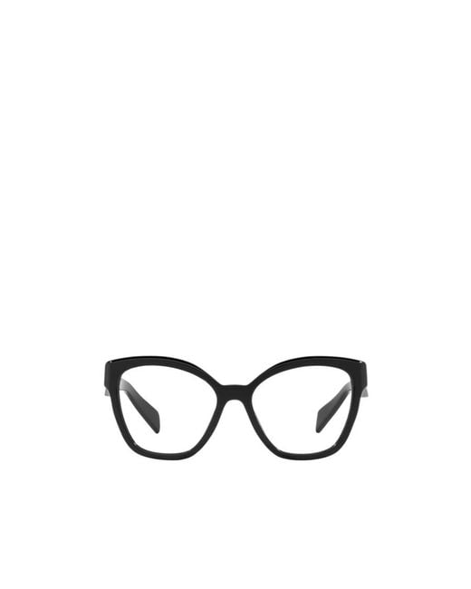 Prada White Eyewear Cat-Eye Glasses