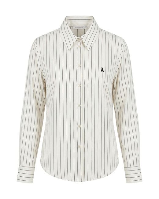 Patrizia Pepe White Striped Shirt