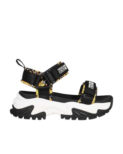 Versace Jeans White Hiker Chunky Sandals