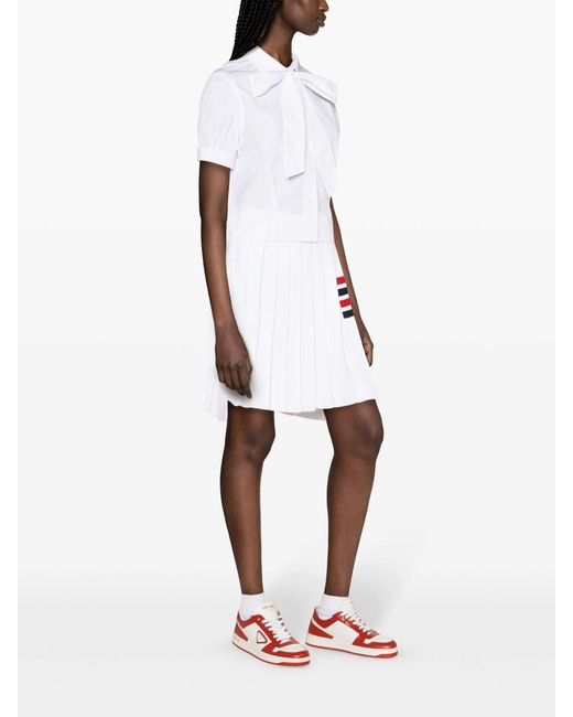 Thom Browne White Shirt With Decoration