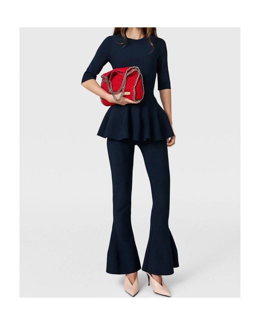 Stella McCartney Blue Elastic Waist Casual Pants