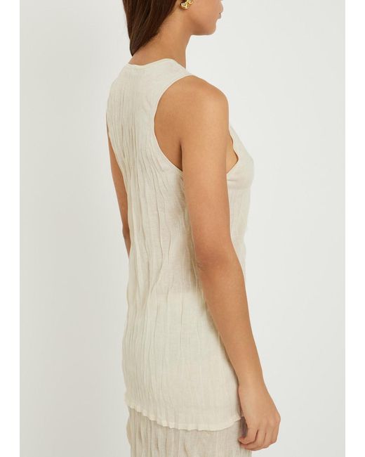 Totême Natural Fine-Knit Tank Top