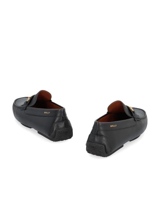 Bally Gray Logo Loafers for men