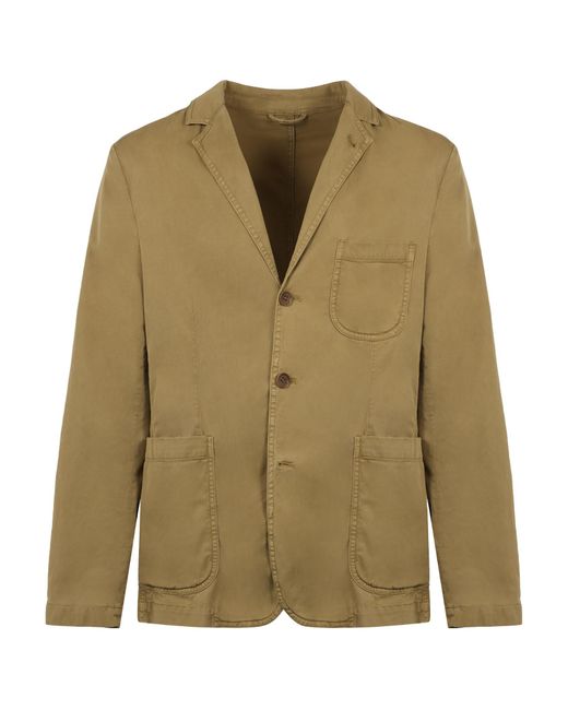 Aspesi Green Three Button Blazer for men