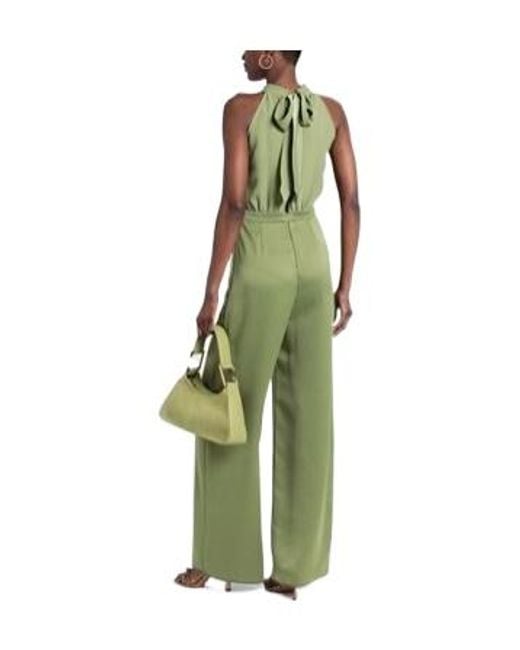 MAX&Co. Green High Waist And Front-Slit Wide-Leg Jumpsuit