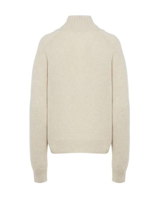 Malo White High-Neck Sweater