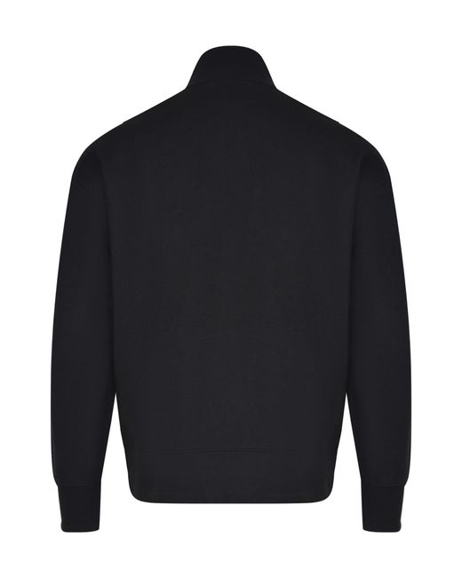 MSGM Blue High Neck Sweatshirt for men