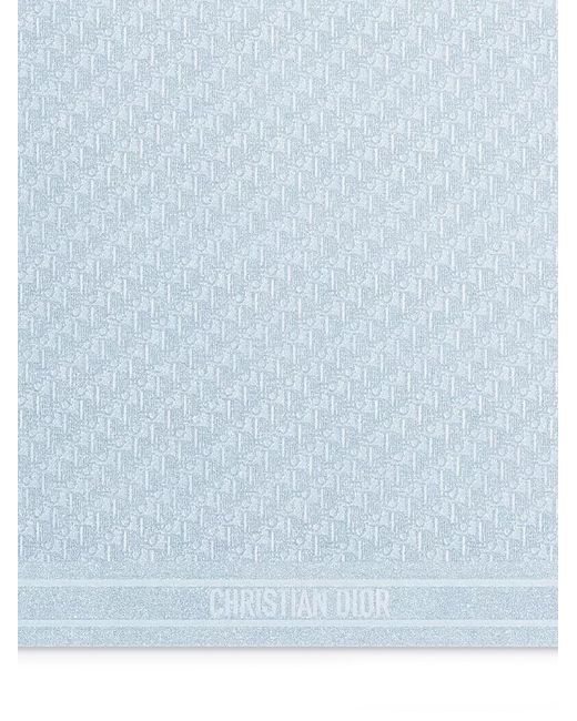 Dior Blue Oblique Natte Shawl