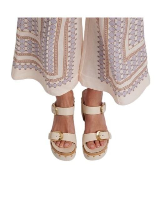 Zimmermann Natural Platform Heel Sandals