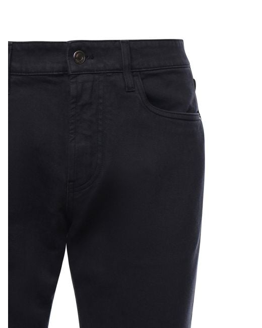 Loro Piana Blue Straight Casual Pants for men