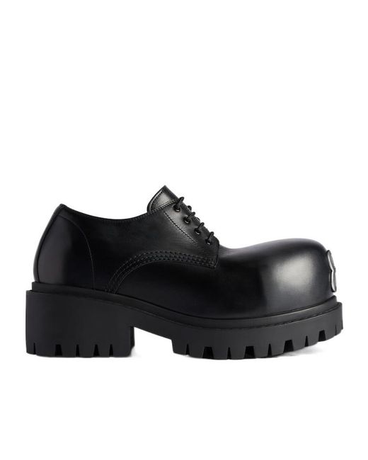 か*ん様 BALENCIAGA Stomper derby size:39 Balenciaga Stomper Lace-Up Derby Shoes in Black for Men | Lyst