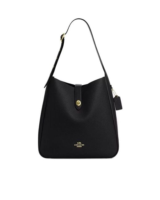 COACH Black Hadley Large Shoulder Bag