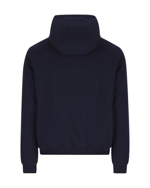 Moorer Black Zip-Up Hooded Jacket for men