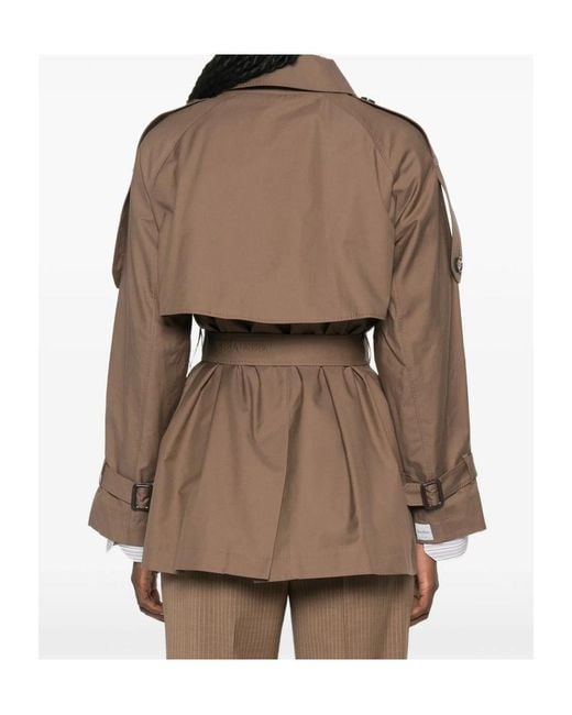 Max Mara Brown Long-Sleeved Trench Coat