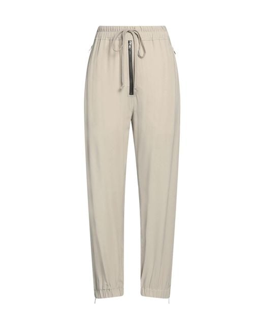 Rick Owens Natural Solid-Colored Tapered Trousers
