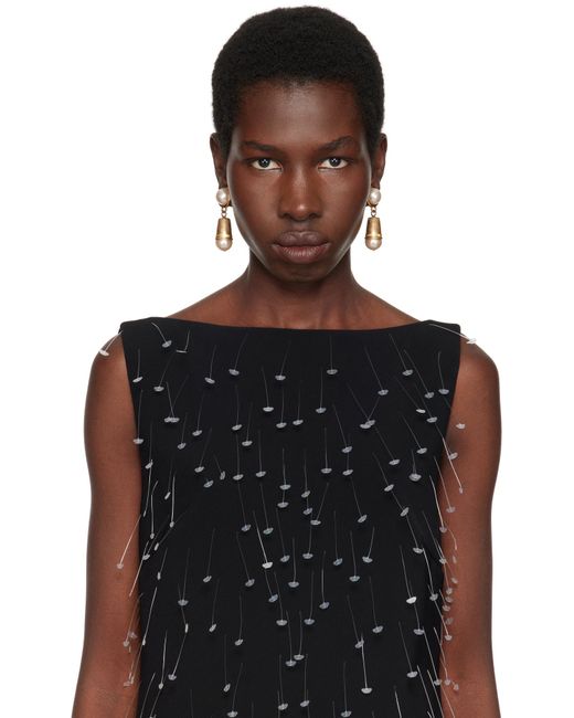 Moschino Metallic Clip Earrings