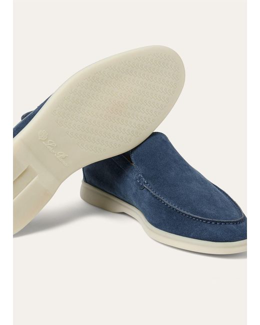 Loro Piana Blue Summer Walk Loafer for men