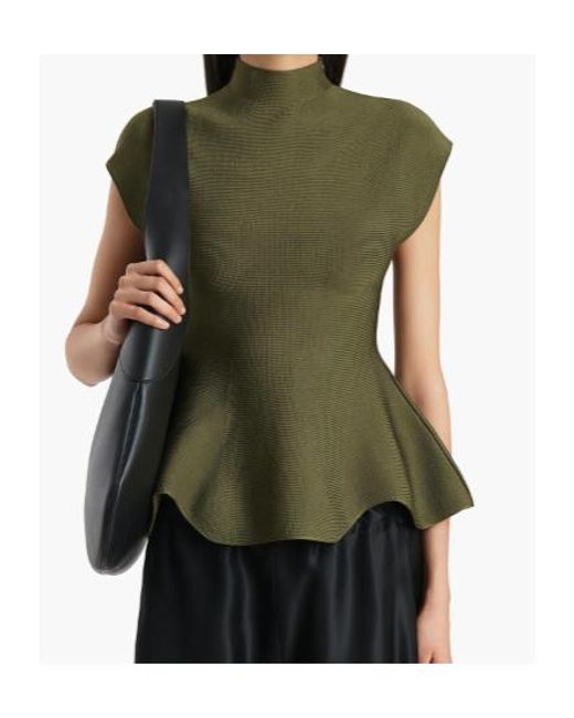 Khaite Green Andra Top