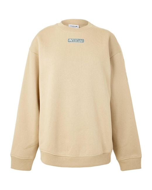 Lacoste Pink Cotton Sweatshirt