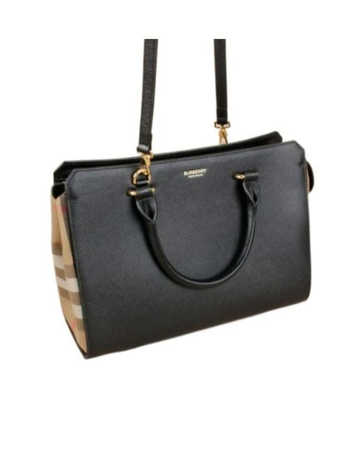 Burberry Black Banwell Small Tote Bag