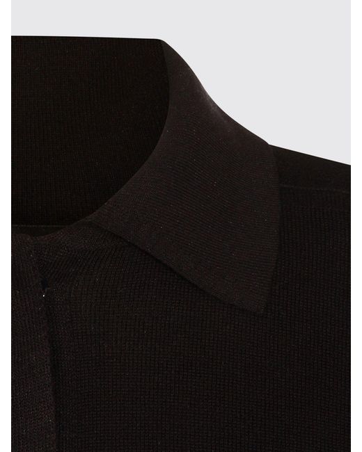 Fabiana Filippi Black Polo Collar T-Shirt