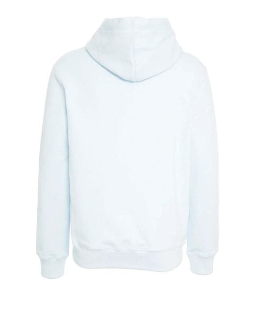 Lanvin White Drawstring Hooded Sweatshirt for men