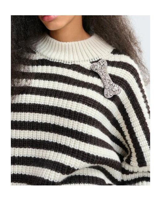 Essentiel Antwerp Black Jacquie Sweater