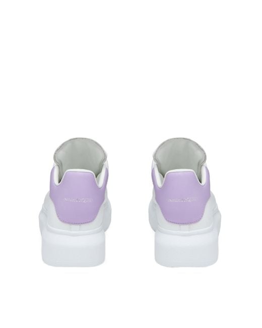 McQueen White Oversized Lace-Up Sneakers