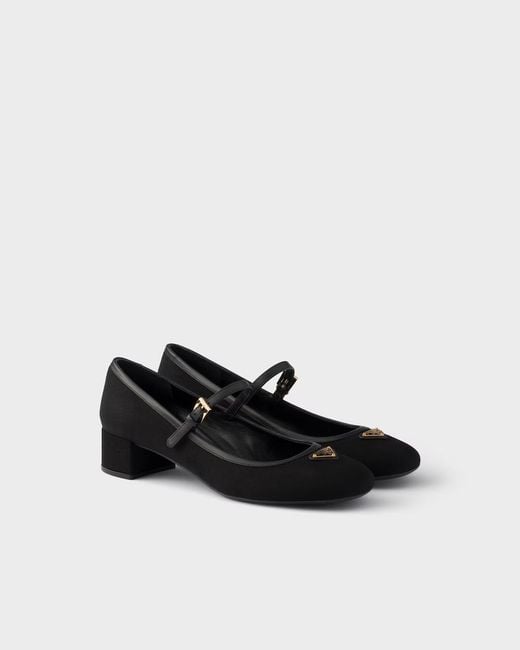 Prada Black Fabric Pumps