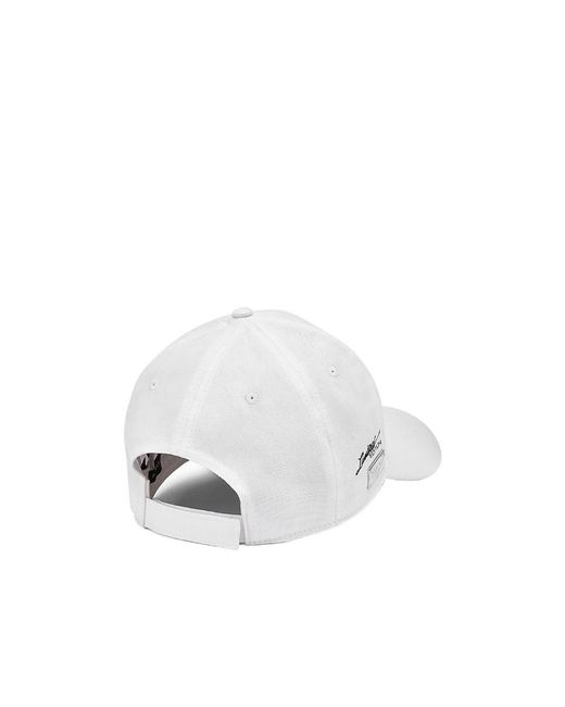 Philipp Plein White Logo Details Baseball Hat for men