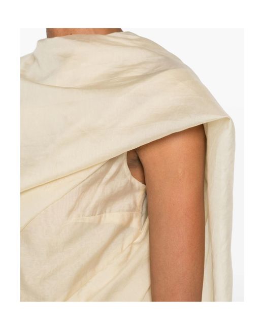 Entire studios Natural Draped Blouse