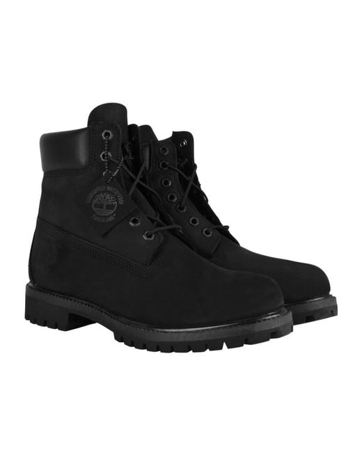 Timberland Black Front Lace-Up Boots for men