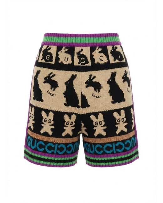 Gucci Blue Bunny Knitted Shorts