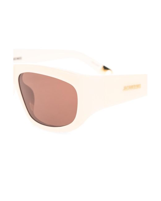 Jacquemus Pink Logo Sunglasses for men