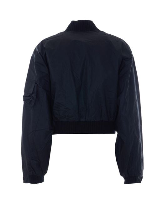 Vivienne Westwood Blue Cropped Bomber Jacket for men