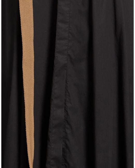 Brunello Cucinelli Black Solid Color Short-Sleeve Dress