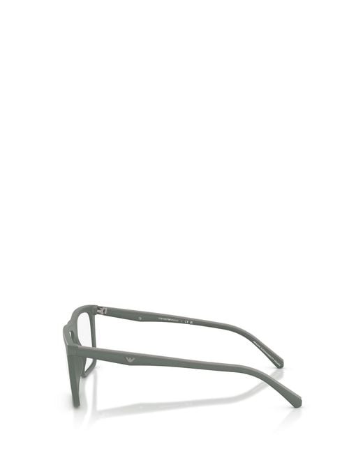 Emporio Armani White Square-Frame Sunglasses for men