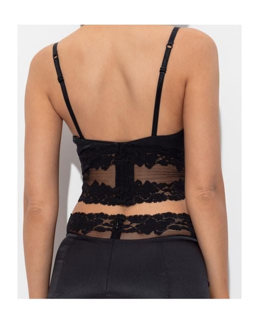 Dolce & Gabbana Black Lace Bra Top