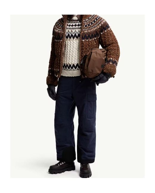 Moncler Brown Grenoble Indren Down Jacket for men