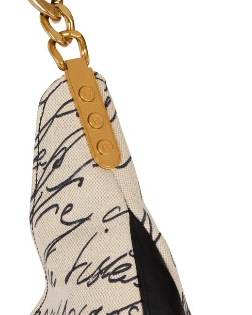 Balmain Natural Large 1945 Soft Hobo Handbag