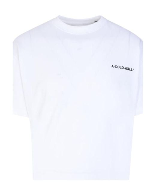 A_COLD_WALL* White Short-Sleeved T-Shirt for men
