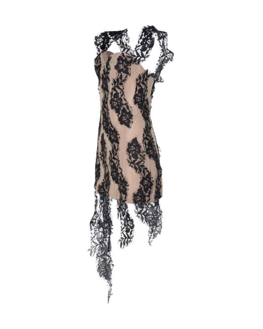 GIUSEPPE DI MORABITO White Lace Detailed Minidress