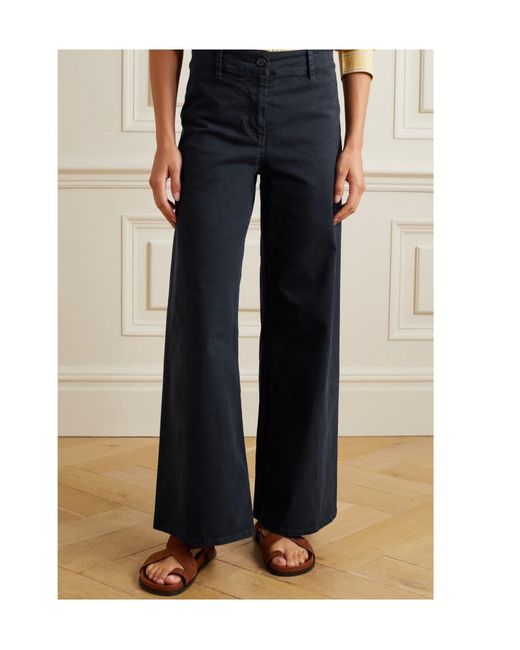 Nili Lotan Blue Casual Pants With Belt Loops