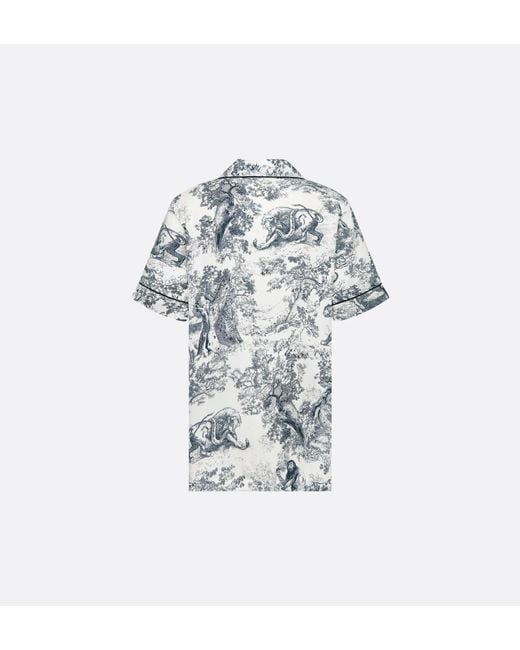 Dior Blue Chez Moi Short-Sleeved Shirt