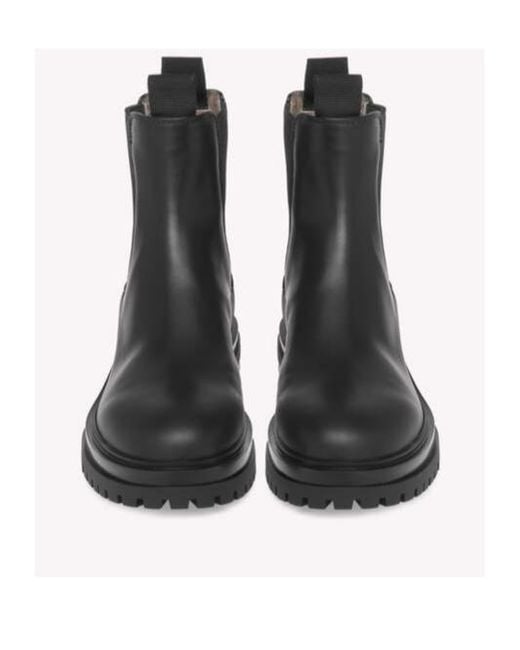 Gianvito Rossi Black Chester Round Toe Chelsea Boots for men